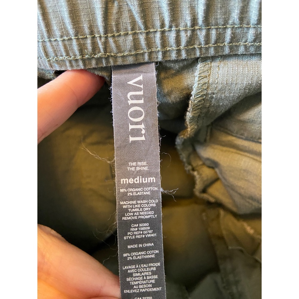 Vuori‎ Ripstop Climber Pants Medium Army Green VW401 Organic Cotton Stretch - Picture 7 of 8